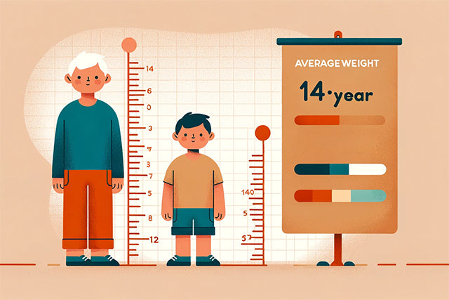 What is the average weight for a 14 year old NuBest Nutrition