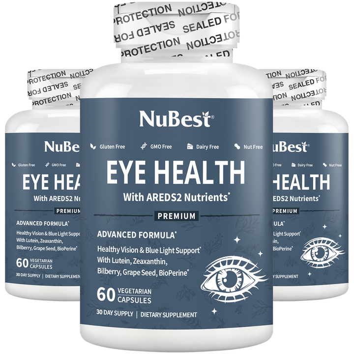 Eye Health, Advanced Formula for Healthy Vision & Blue Light Support, 60 Vegan Capsules