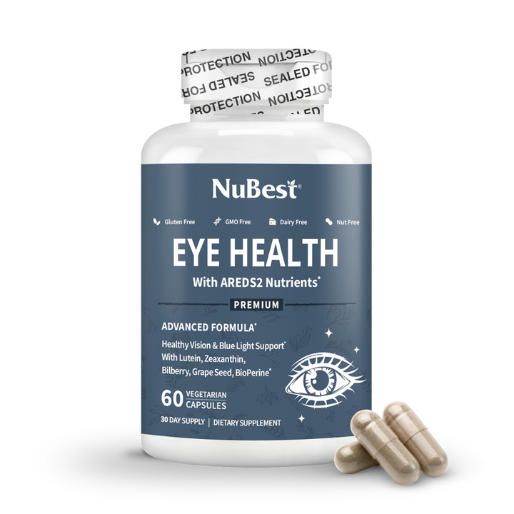 Eye Health, Advanced Formula for Healthy Vision & Blue Light Support, 60 Vegan Capsules