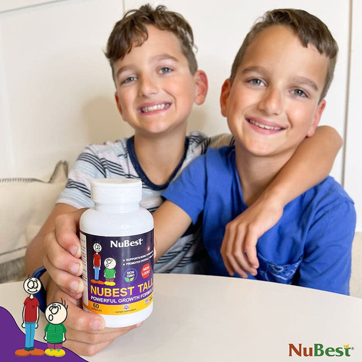 NuBest Tall, For Children (5+) & Teens Who Don't Drink Milk Daily, 60 Capsules - Pack of 3 - NuBest Nutrition®