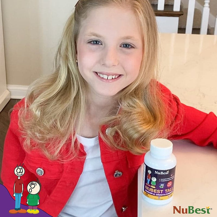 NuBest Tall, For Children (5+) & Teens Who Don't Drink Milk Daily, 60 Capsules - Pack of 3 - NuBest Nutrition®