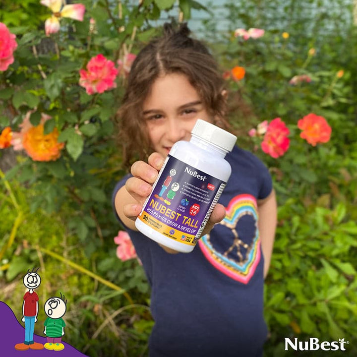 NuBest Tall Kids, Multivitamins For Kids Ages 2-9, Berry Flavor, 90 Chewable Tablets - Pack of 2