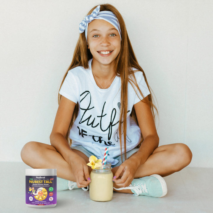 NuBest Tall Protein Vanilla Shake for Kids Ages 4+, 10 Vegan Servings - NuBest Nutrition®