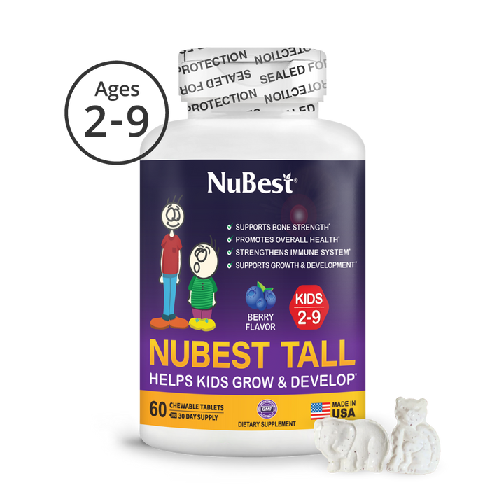 NuBest Tall Kids, Multivitamins, Berry Flavor, Ages 2-9, 60 Chewables